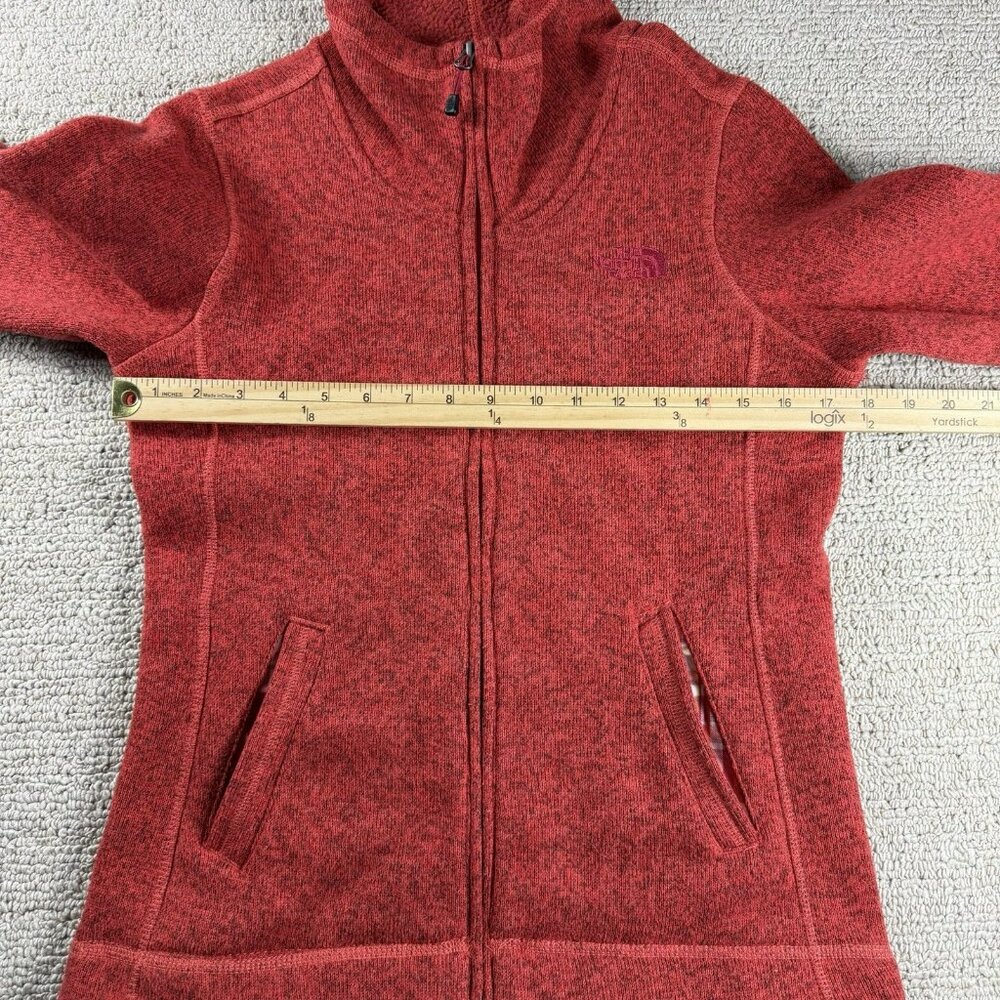 The North Face Full Zip Sweater Fleece Jacket Red Women’s Size Small - Picture 6 of 8